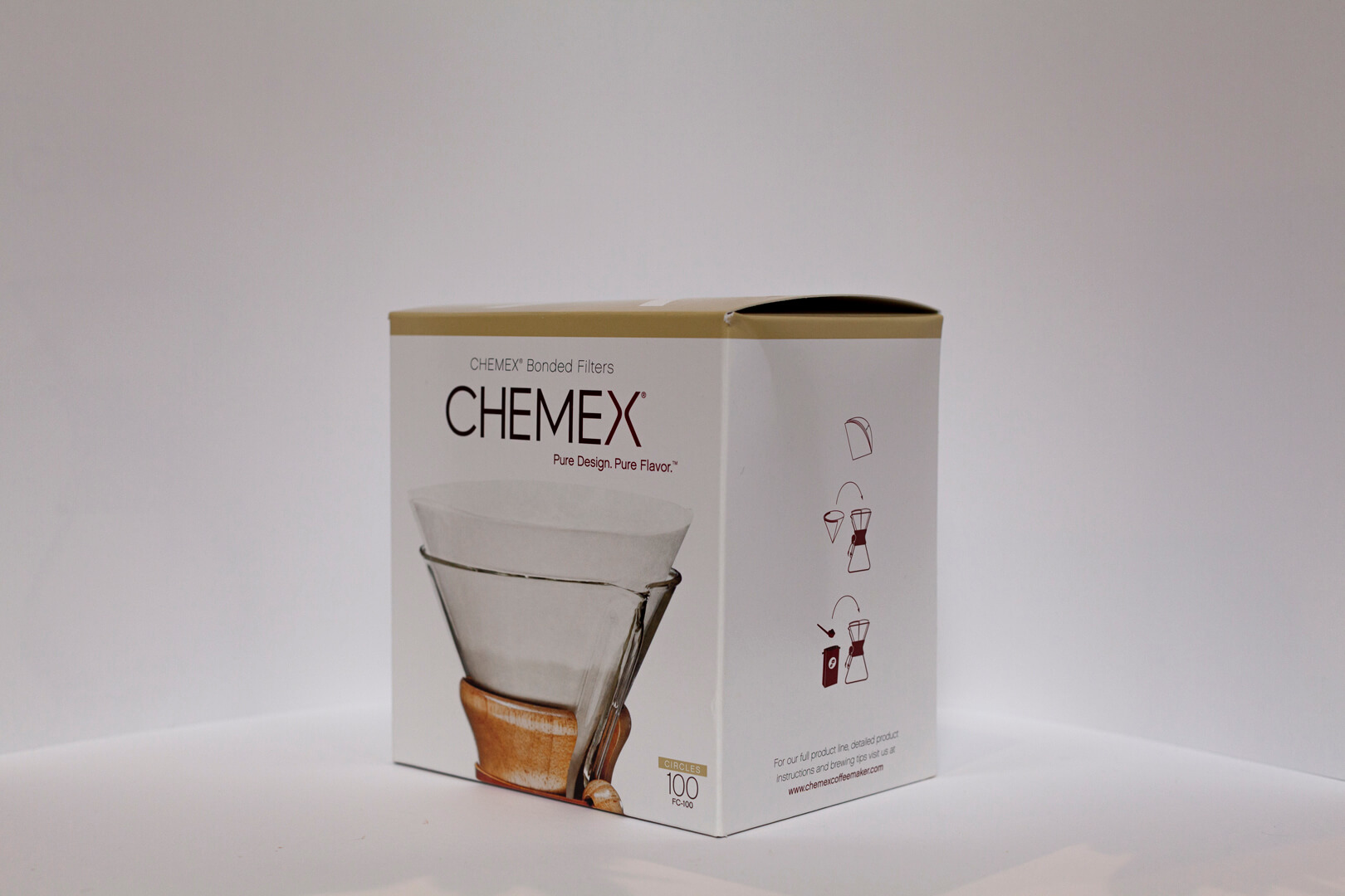 Pack de 100 filtros circulares para cafetera Chemex - Claudia&Julia